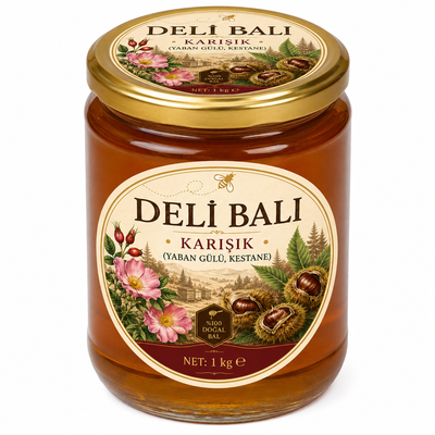 Karışık Deli Balı – Yaban Gülü & Kestane | 1 kg